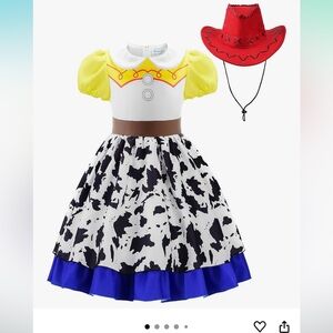 Jessie Costume size 150 or 9-10 year old girl with red cowgirl hat Toy Story